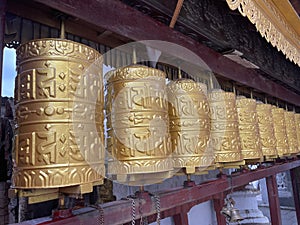 Buddhist Prayer wheels, mani