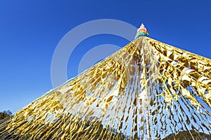 Buddhist Praying Flags at Chagdud Gonpa Khadro Ling Buddhist Temple - Tres Coroas, Rio Grande do Sul, Brazil