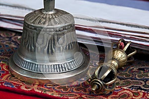 Buddhist religious Vajra Dorje and bell