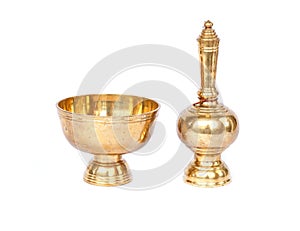 Buddhist's Grail isolated on white background