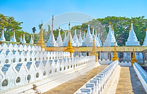 The Buddhist sacred colpex in Mandalay, Myanmar