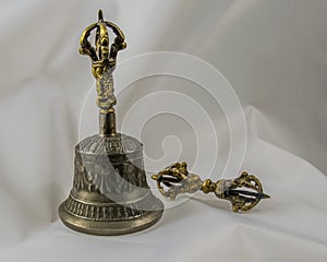 Buddhist Sacred Spiritual Tibetan Bell and Dorje