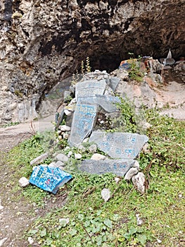 Buddhist scripture stone