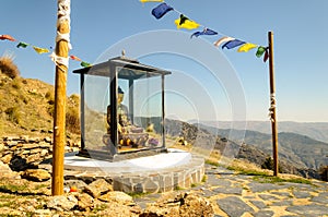 Buddhist shrine at O Sel Ling in Alpujarra, Spain