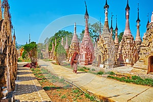 Buddhist site of Kakku Pagodas, Myanmar