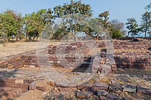 Buddhist site ruins of Sanchi, Madhya Pradesh, Ind