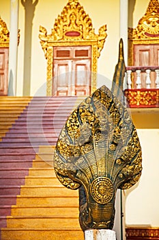 Buddhist snake statue