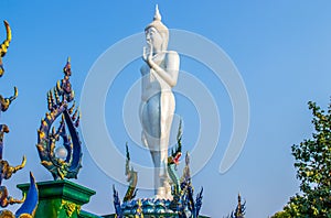 Buddhist statue in the area of the Wat Khao Phra Khru temple in Siracha District Chonburi