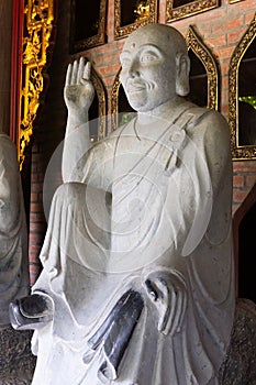 Buddhist statue in the Bai Dinh temple complex in Vietnam
