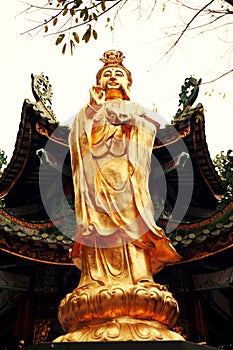 Mercy Goddess buddha statue Guanyin Bodhisattva photo