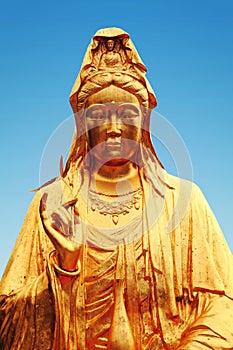 Mercy Goddess buddha statue Guanyin Bodhisattva photo