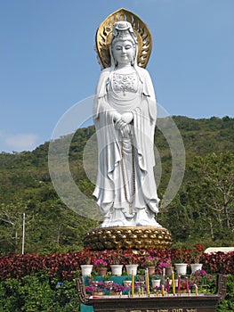 Buddhist statue, Hainan, China