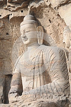 Buddhist statues in Cave 20 of Yungang Grottoes
