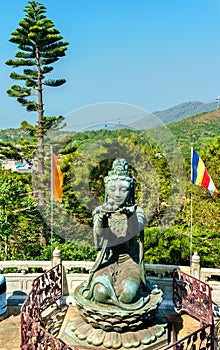 Buddhist statues at Ngong Ping, on the way to Tian Tan Buddha. Hong Kong