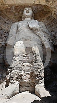 Buddhist Statues in Yungang Grottoes, Datong, Shanxi, China