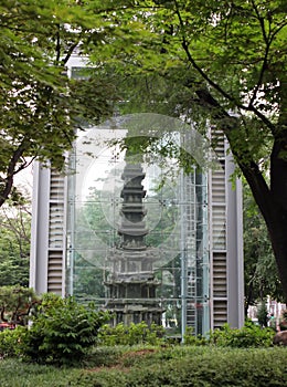 Buddhist structure at Tapol Park, Seoul, Korea