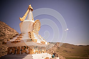 Buddhist stupa in Mongolia