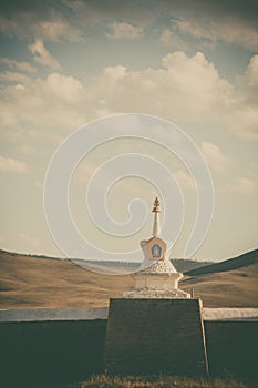 Buddhist stupa in Mongolia