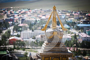 Buddhist stupa in Mongolia