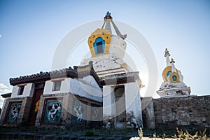 Buddhist stupa in Mongolia