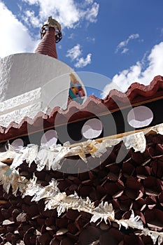 A Buddhist Stupa in the Old Town of Leh, Ladakh