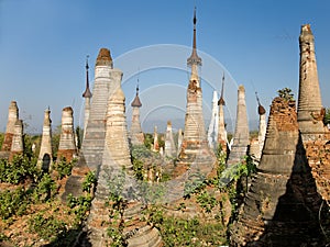 Buddhist Stupas. Indein