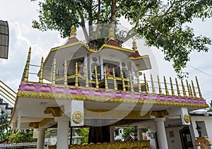 Buddhist temle building  located in the school photo