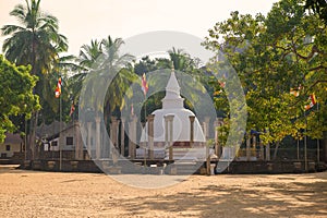 Buddhist temple of Ambastala Dagoba. Mihintale