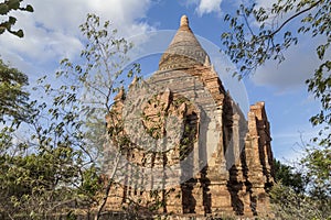 Buddhist temple in Bagan, Myanmar, Burma