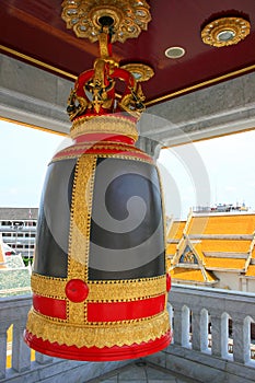 Buddhist temple bell from Wat Traimit in Bangkok