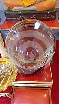 Amazing Crystal Ball,Can emit light, can speak, by the duangkaew, like a house that lives Psychic is a resident photo