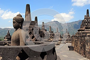 Buddhist temple Borobudur.