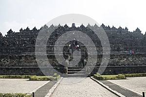 Buddhist temple of Borobudur, Java