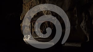 Buddhist temple in the cave