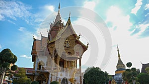 A buddhist temple in Chiangmai, Thailand