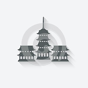 Buddhist temple design element