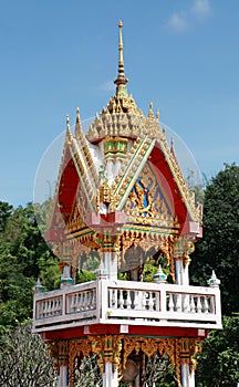 Buddhist temple gable