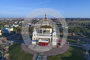 Buddhist temple `The Golden Abode of Buddha Shakyamuni`