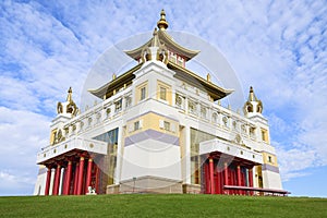 Buddhist temple `Golden Abode of Buddha Shakyamuni`. Elista