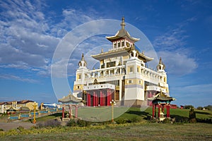 At the Buddhist temple \