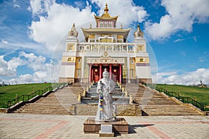 Buddhist temple Golden Abode of Buddha Shakyamuni in Elista, Republic of Kalmykia, Russia