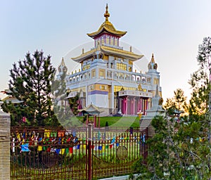 Buddhist temple Golden Abode of Buddha Shakyamuni in Elista, Republic of Kalmykia, Russia