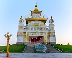 Buddhist temple Golden Abode of Buddha Shakyamuni in Elista, Republic of Kalmykia, Russia