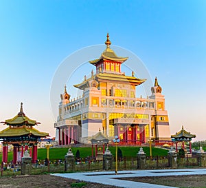 Buddhist temple Golden Abode of Buddha Shakyamuni in Elista, Republic of Kalmykia, Russia