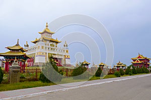 Buddhist temple Golden Abode of Buddha Shakyamuni in Elista, Republic of Kalmykia, Russia