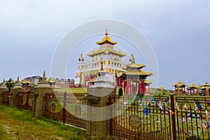 Buddhist temple Golden Abode of Buddha Shakyamuni in Elista, Republic of Kalmykia, Russia