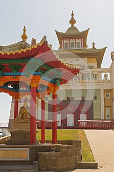 Buddhist temple Golden Abode of Buddha Shakyamuni in Elista, Republic of Kalmykia, Russia