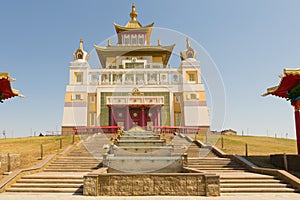 Buddhist temple Golden Abode of Buddha Shakyamuni in Elista, Republic of Kalmykia, Russia