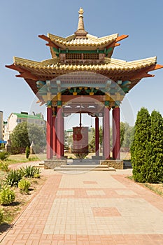 Buddhist temple Golden Abode of Buddha Shakyamuni in Elista, Republic of Kalmykia, Russia