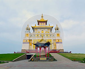 Buddhist temple Golden Abode of Buddha Shakyamuni in Elista, Republic of Kalmykia, Russia